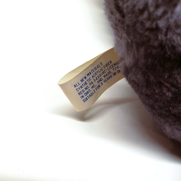 Posable Plush Mouse 10” Gray Red Bow Oriental Trading Co. - Picture 7 of 8